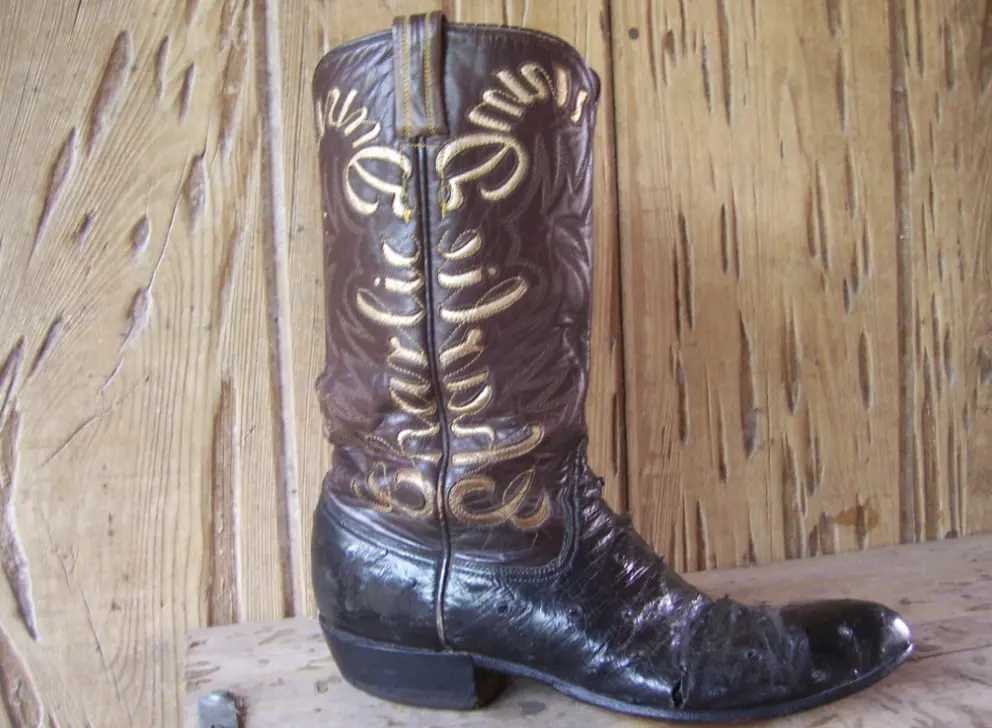 Stuck Cowboy Boot